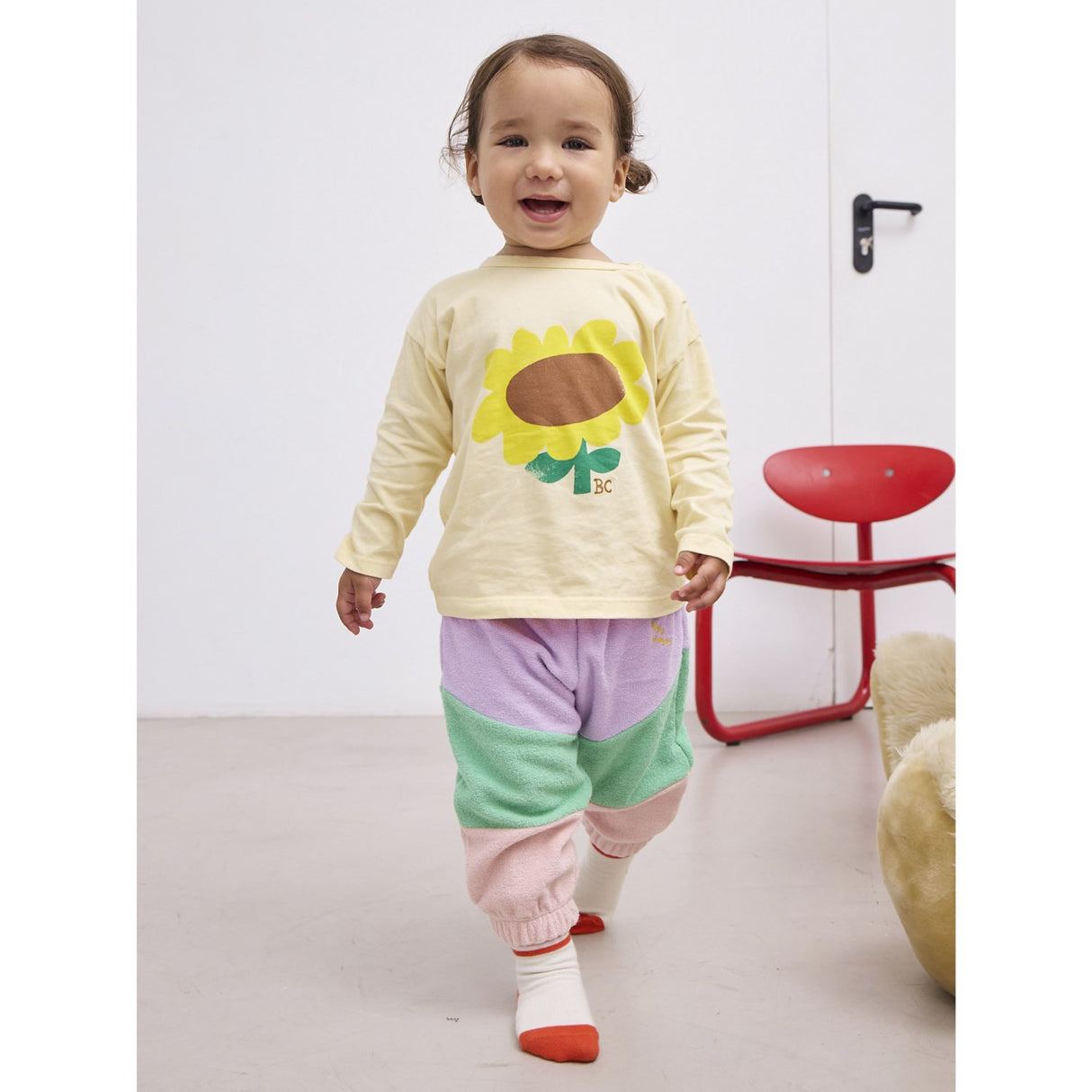Bobo Choses Offwhite Sunflower Bluse