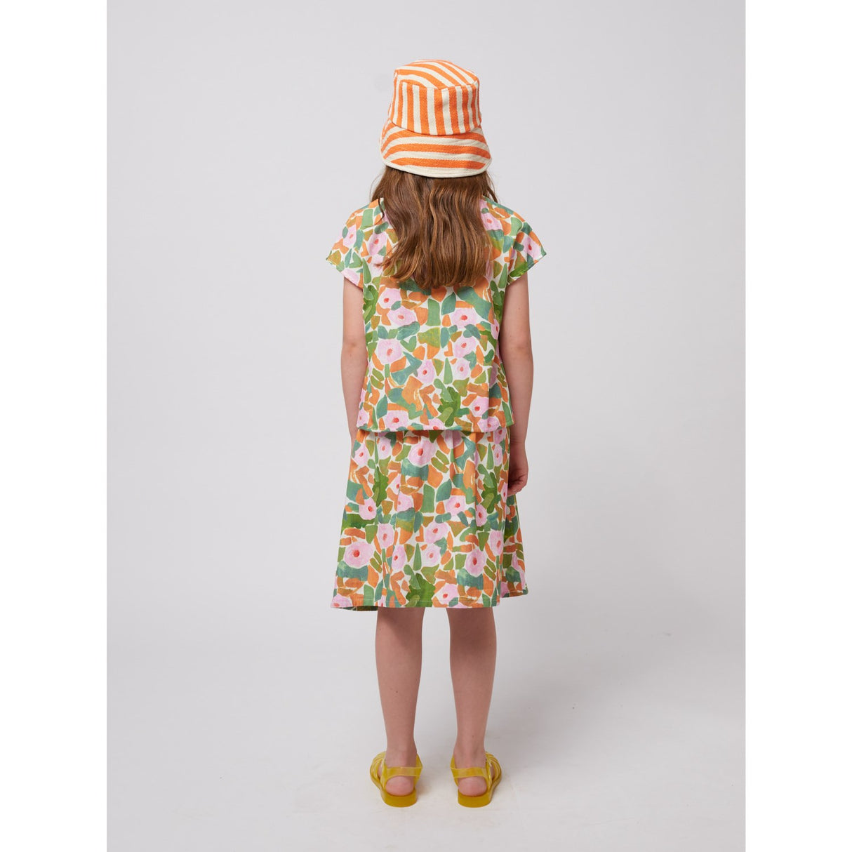 Bobo Choses Multicolor Floral All Over Woven Midi Nederdel