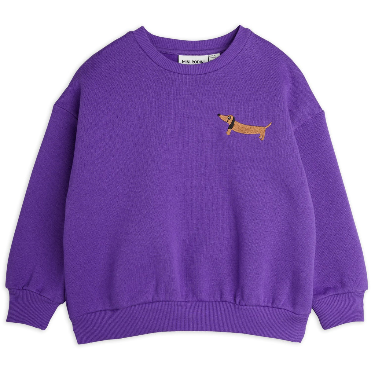 Mini Rodini Purple Dog Embroidery Sweatshirt