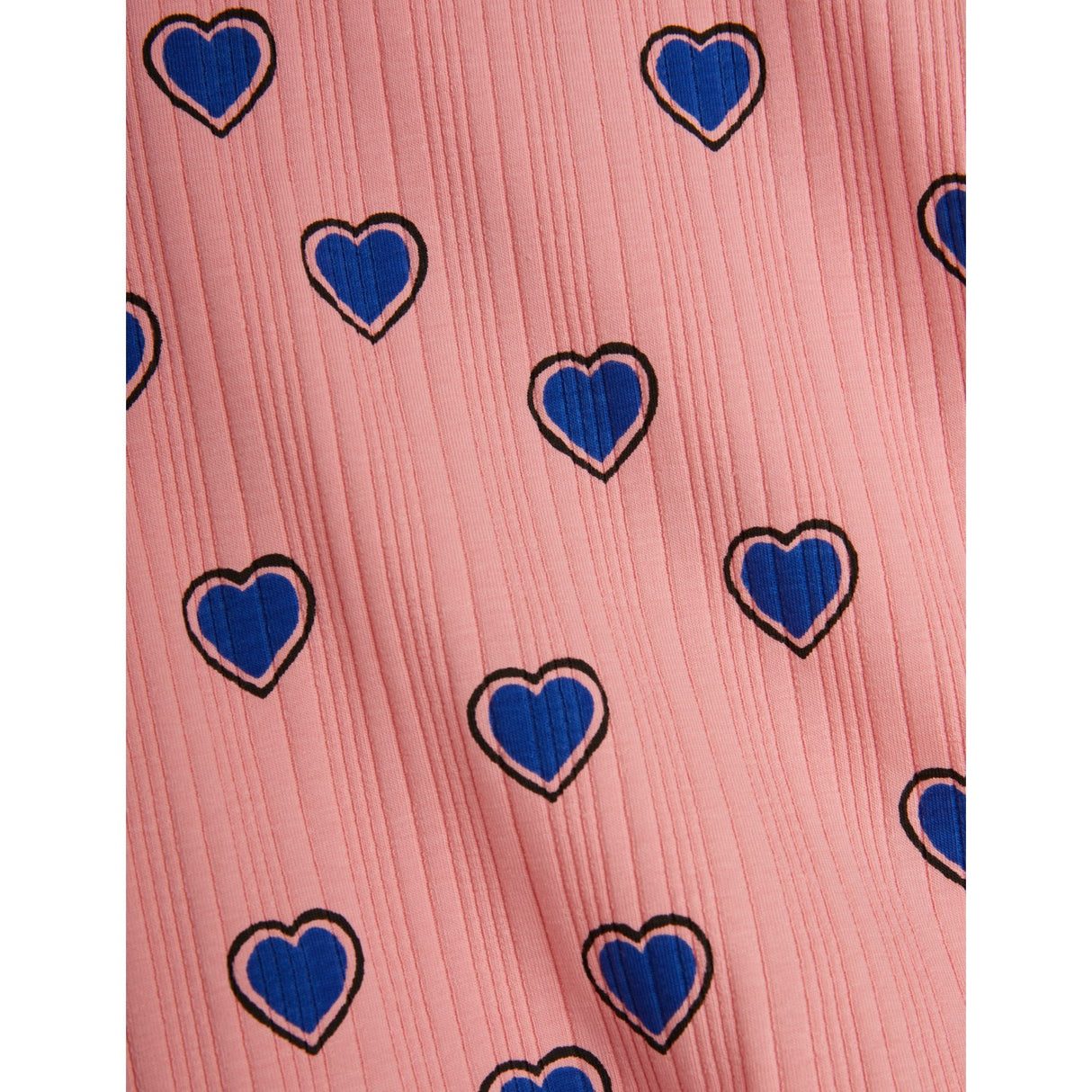 Mini Rodini Pink Outlined Hearts AOP Leggings