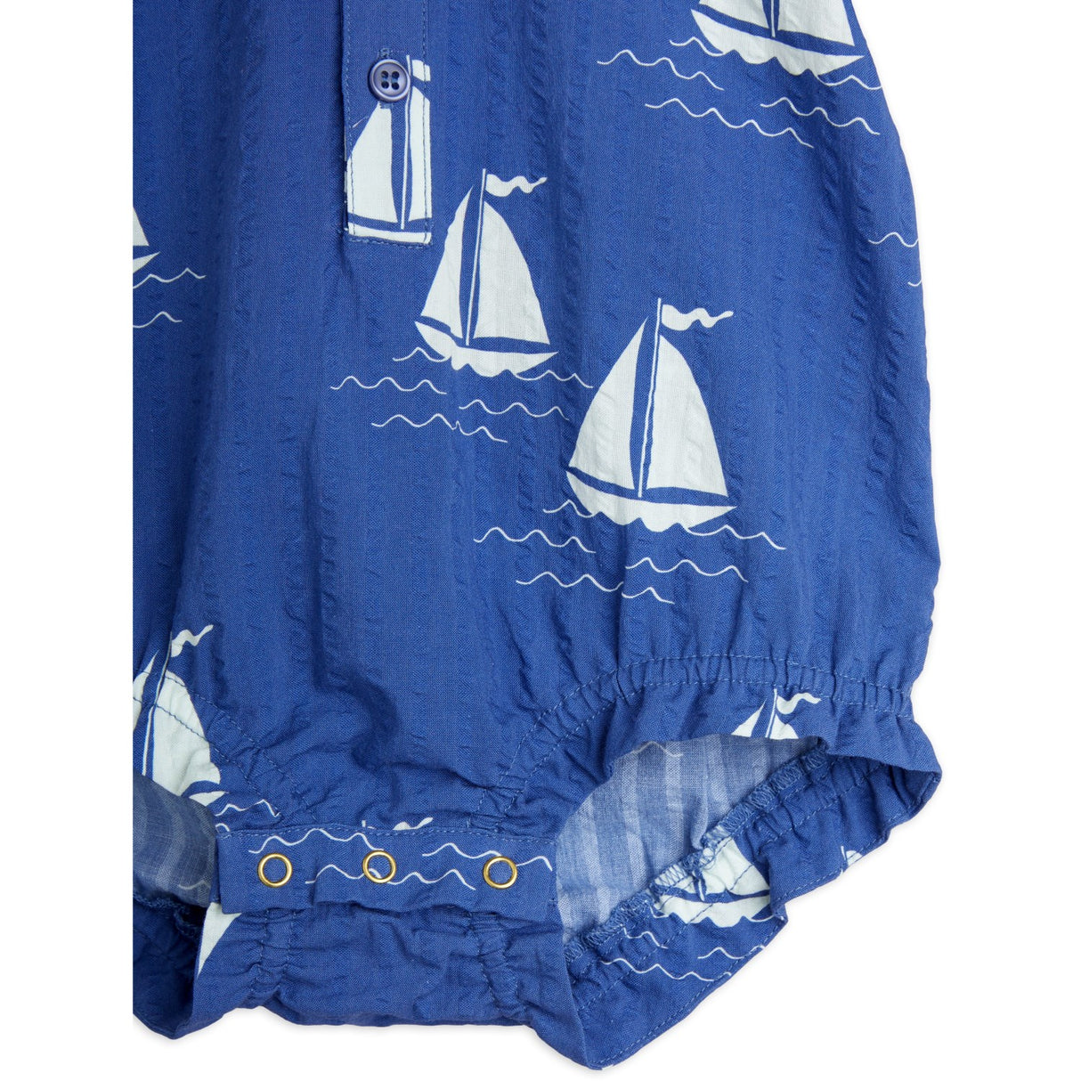 Mini Rodini Blue Sailing Boats AOP Woven Body