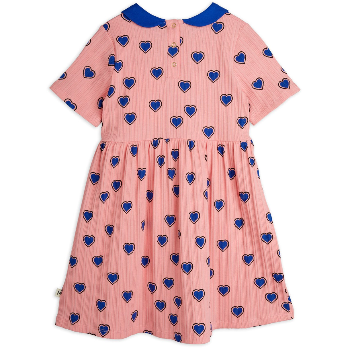 Mini Rodini Pink Outlined Hearts AOP Kjole