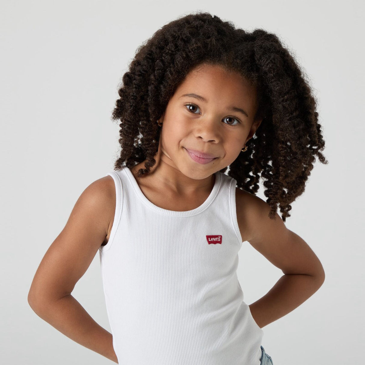 Levi's Bright White Lvg Meet Og Greet Ribbed Tank Top