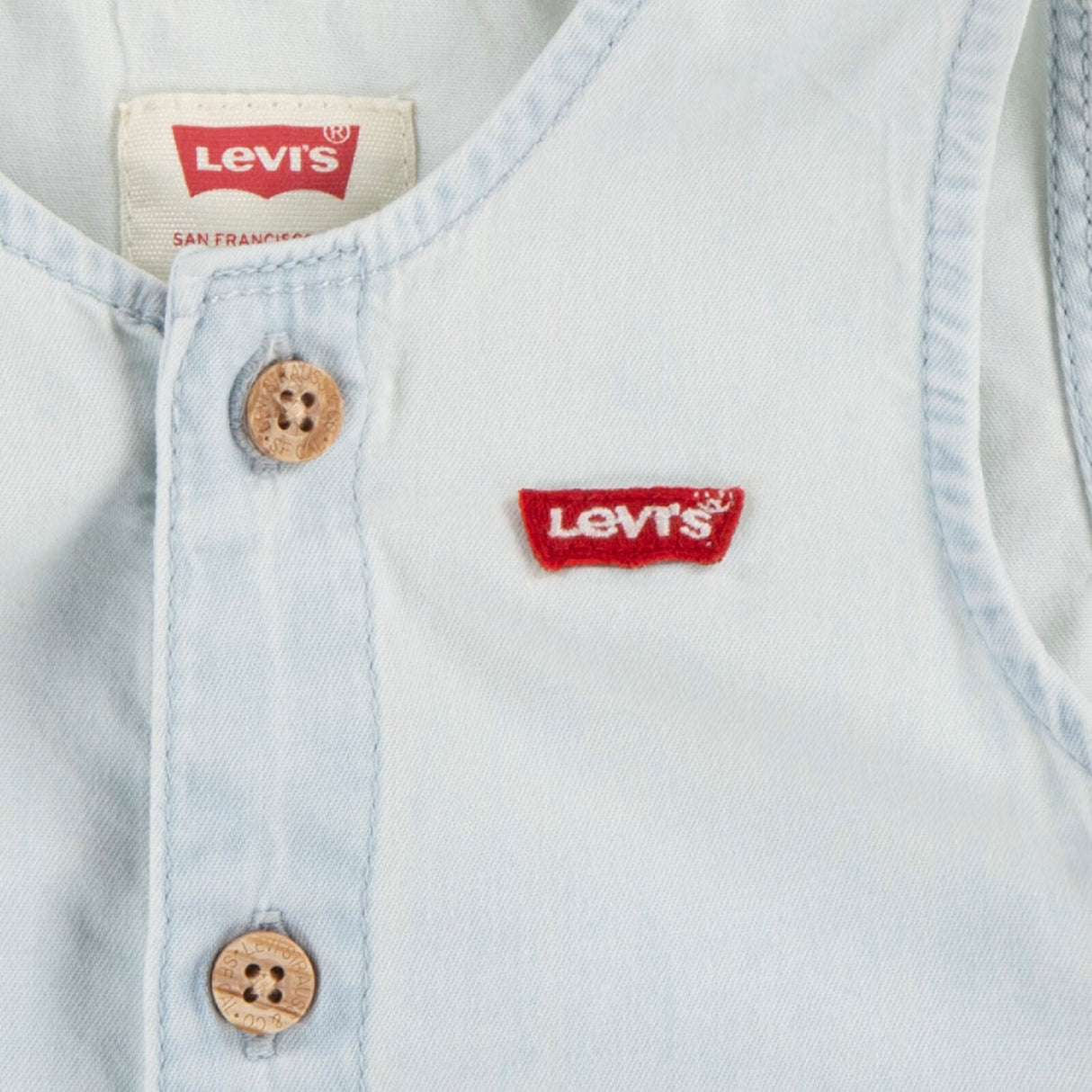 Levi's Blankcanvas Lvb Denim Romper & Spand Hue