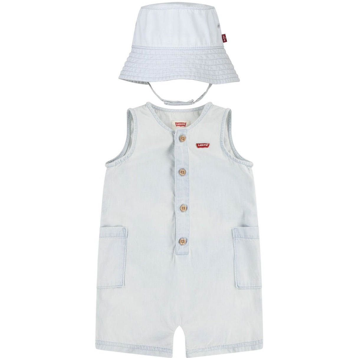 Levi's Blankcanvas Lvb Denim Romper & Spand Hue
