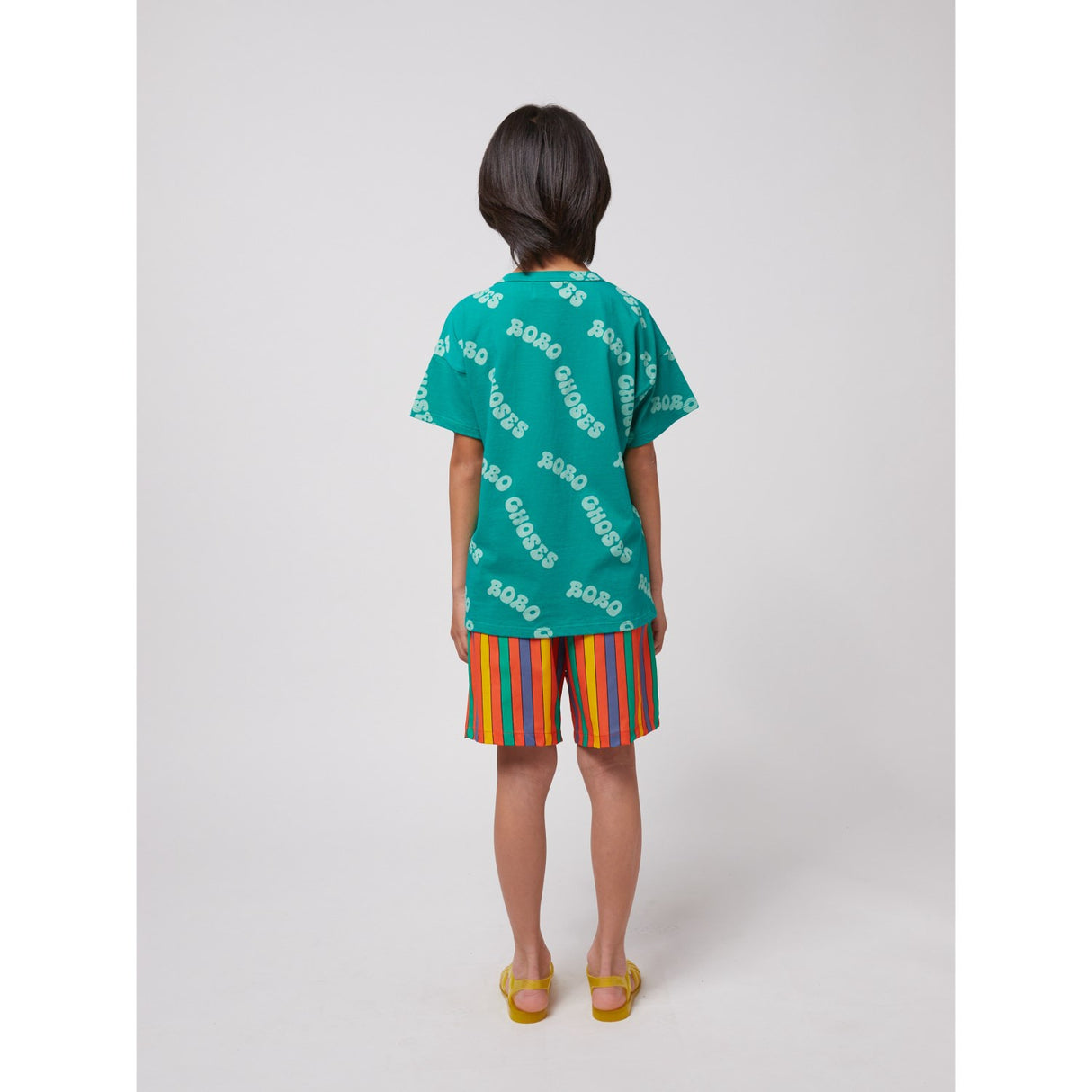 Bobo Choses Green Wavy Bobo Choses All Over T-Shirt