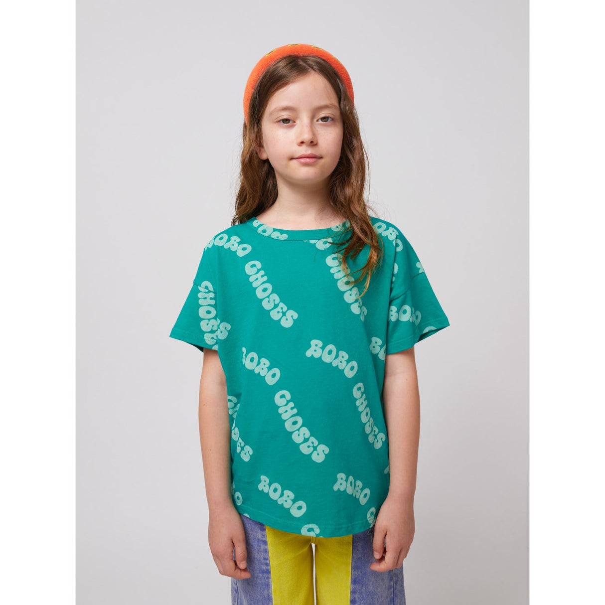 Bobo Choses Green Wavy Bobo Choses All Over T-Shirt
