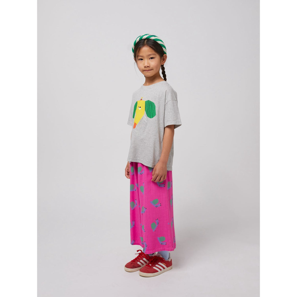 Bobo Choses Heather Grey Happy Dog T-Shirt