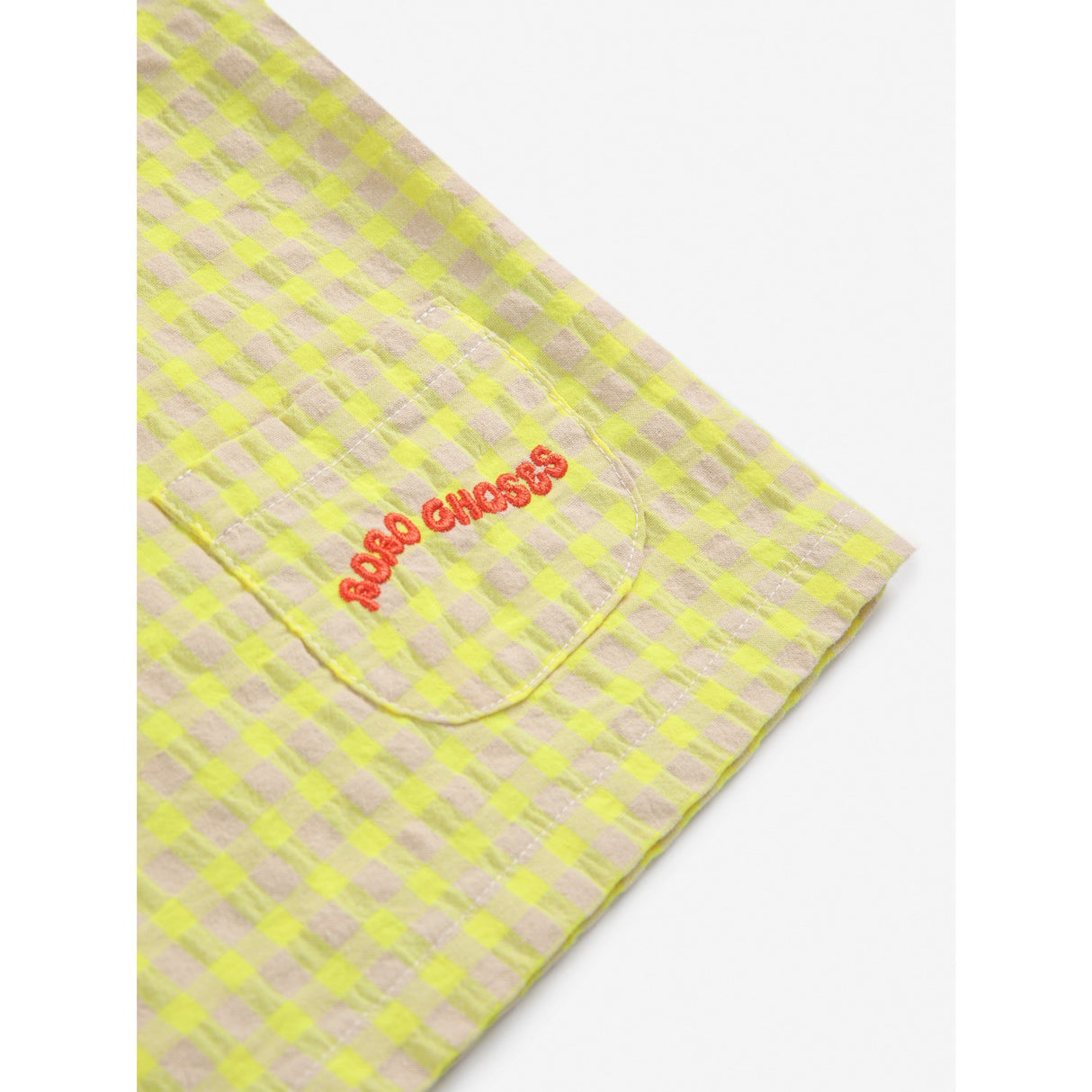 Bobo Choses Multicolor Vichy Woven T-shirt