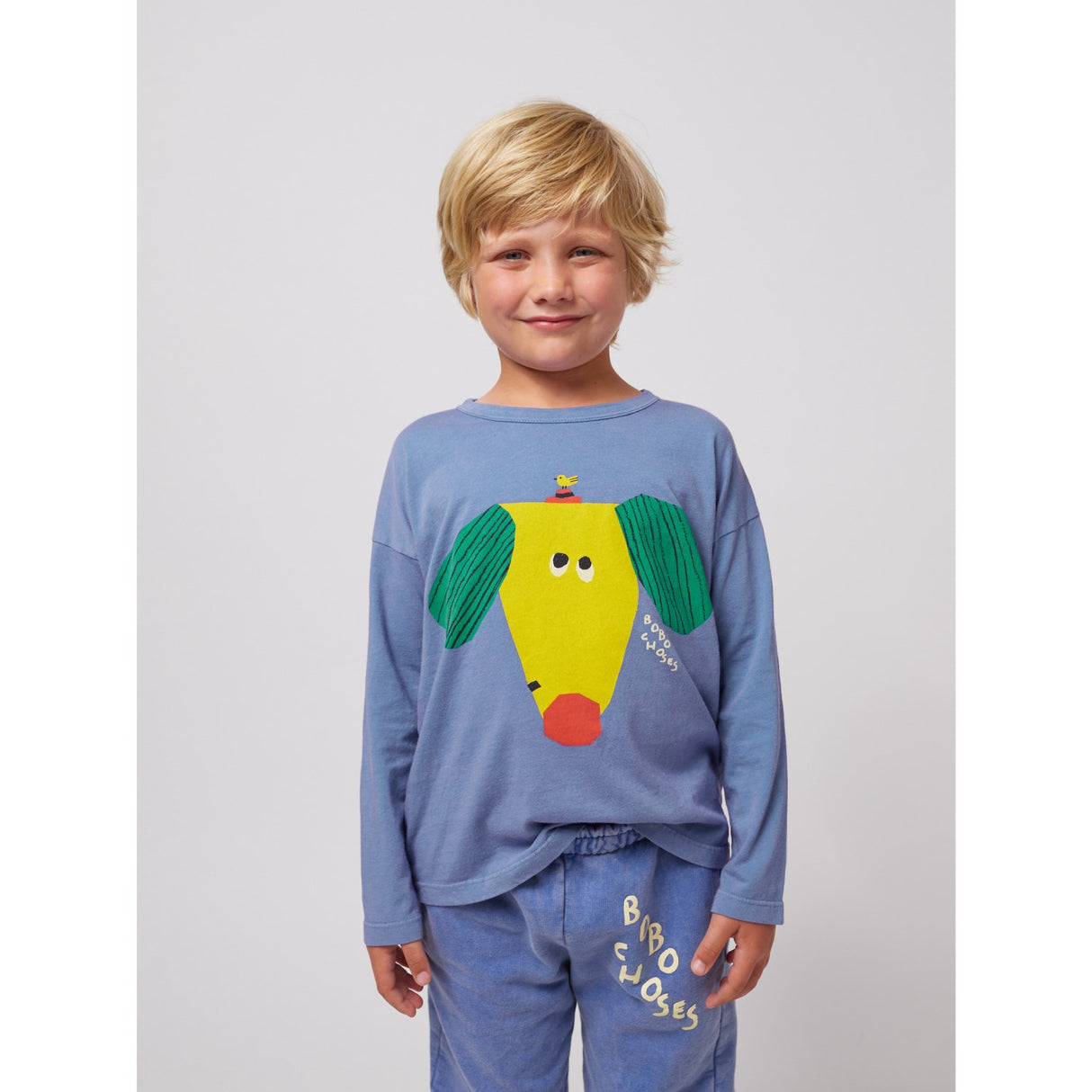 Bobo Choses Blue Happy Dog Bluse