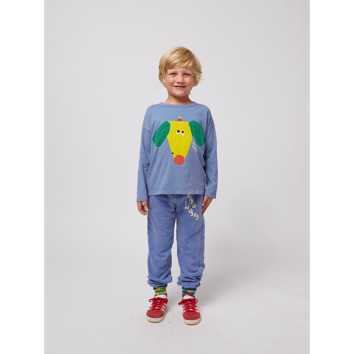 Bobo Choses Blue Happy Dog Bluse