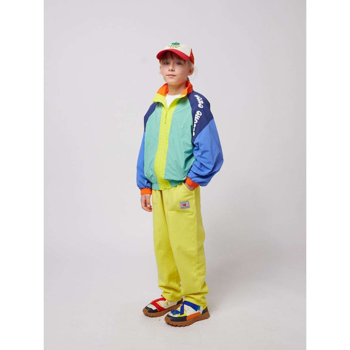 Bobo Choses Multicolor Wavy Bobo Choses Farve Block Tracksuit Jakke