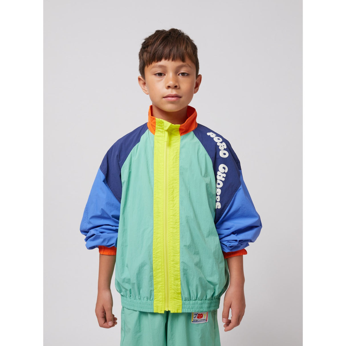 Bobo Choses Multicolor Wavy Bobo Choses Farve Block Tracksuit Jakke