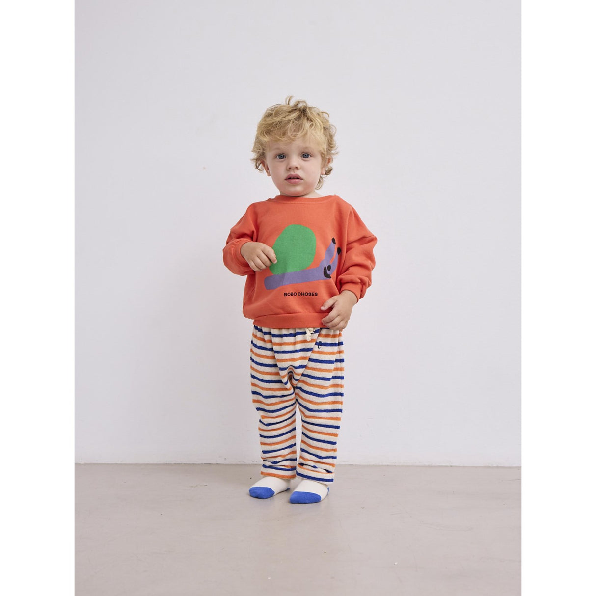 Bobo Choses Red Funny Snail Sweatshirt