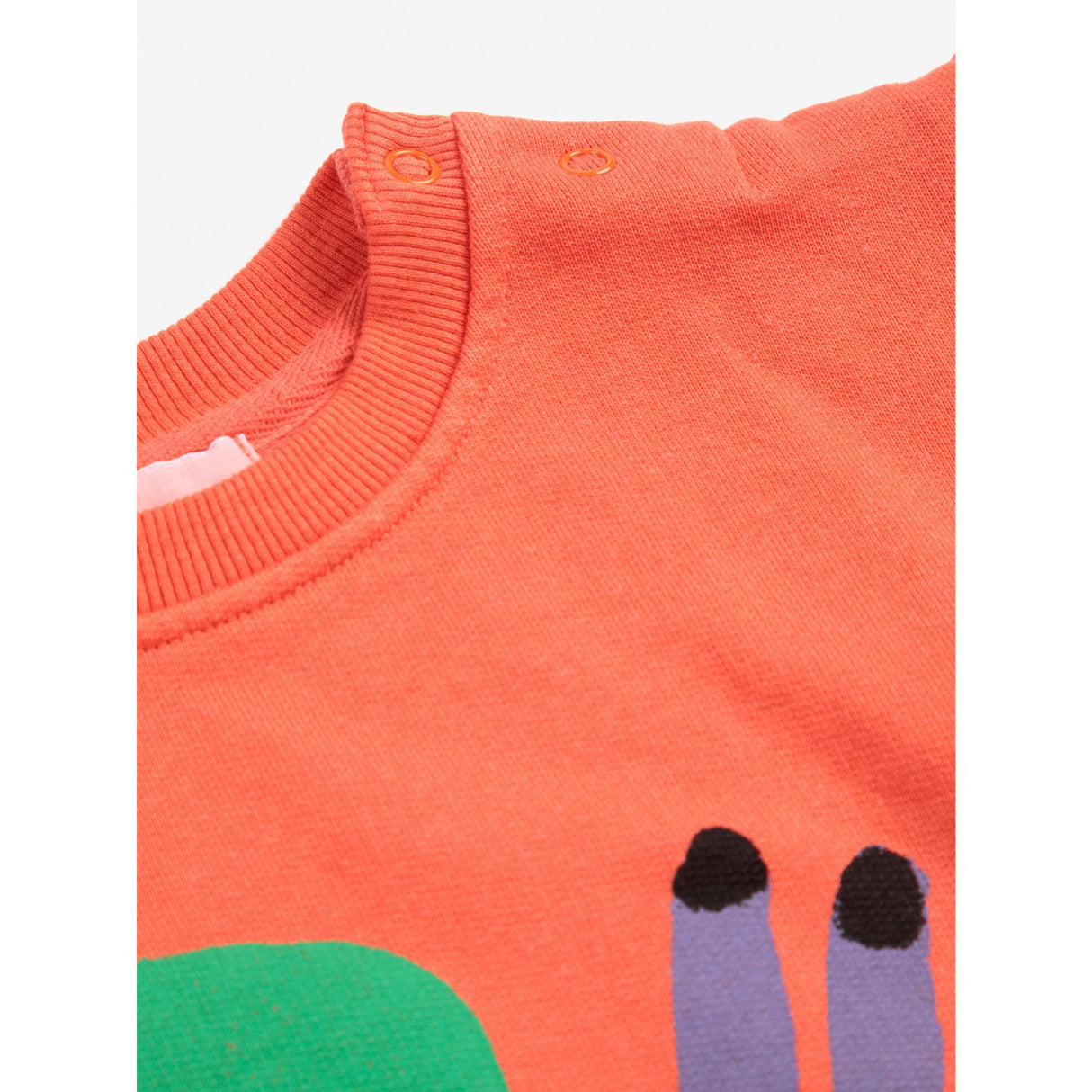 Bobo Choses Red Funny Snail Sweatshirt