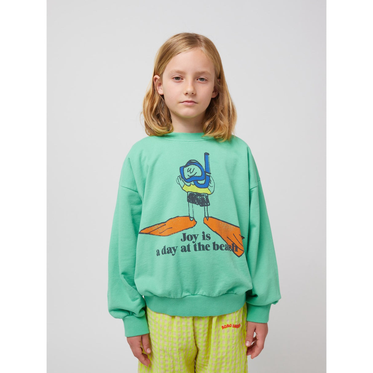Bobo Choses Lys Green A Day At The Strand Sweatshirt