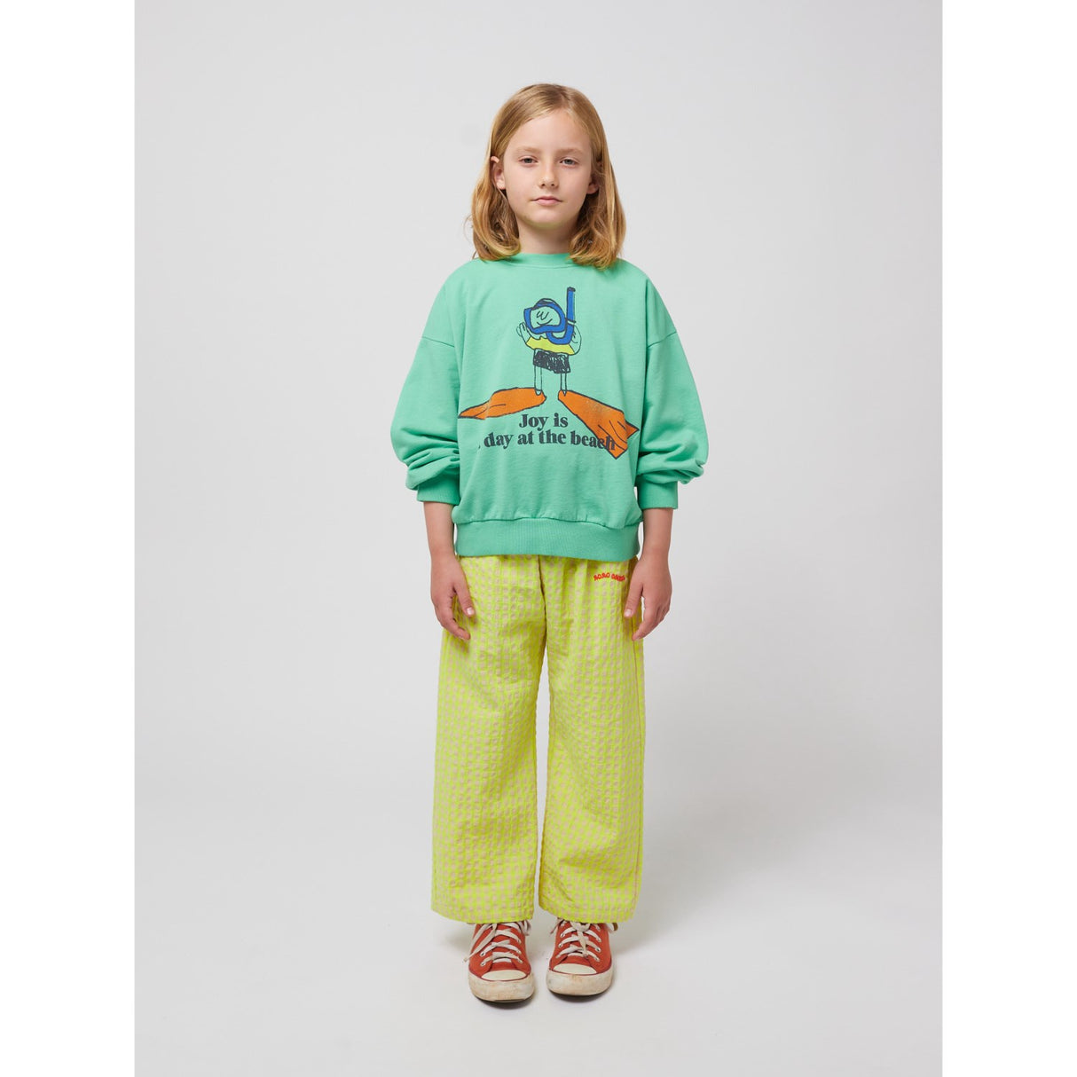 Bobo Choses Lys Green A Day At The Strand Sweatshirt