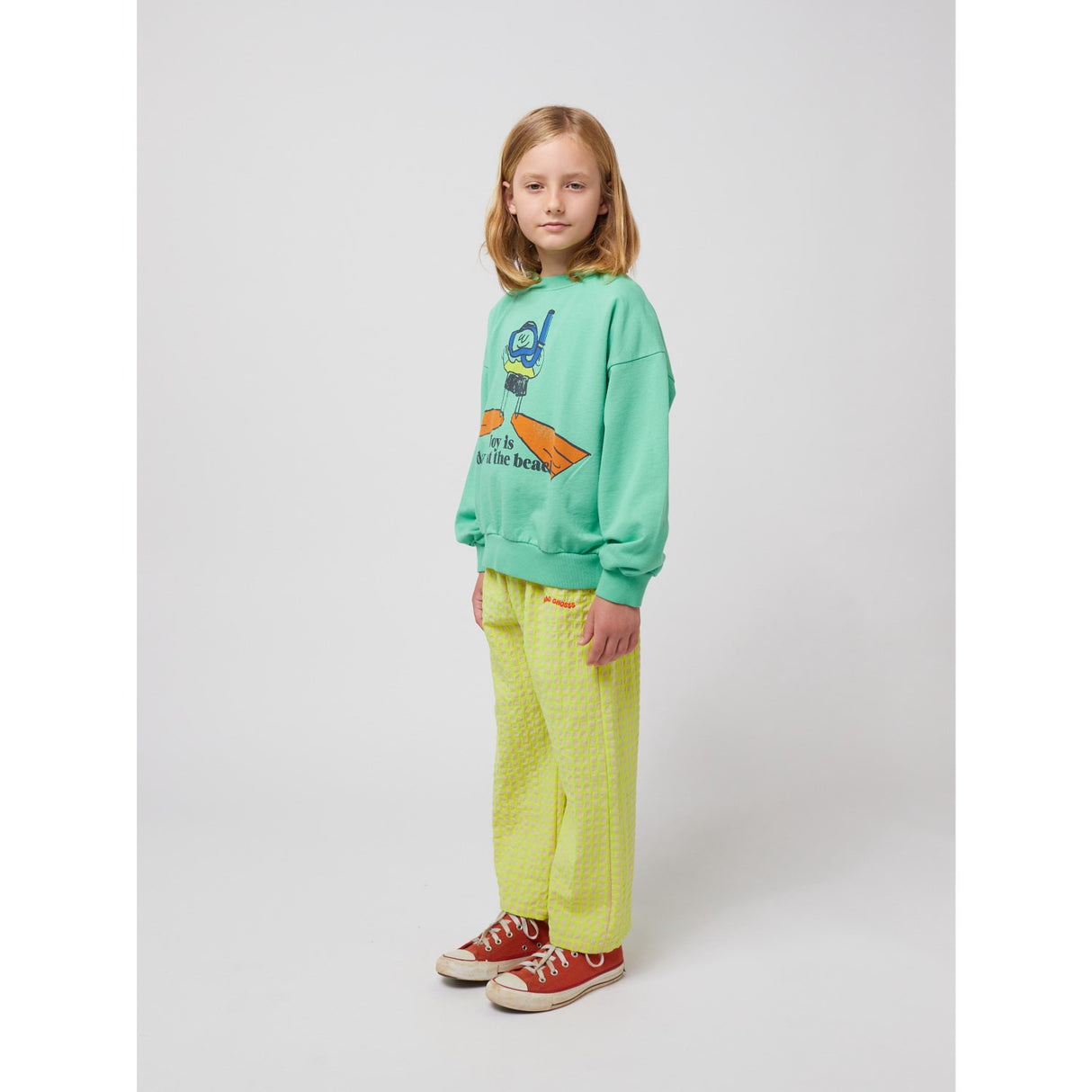 Bobo Choses Lys Green A Day At The Strand Sweatshirt