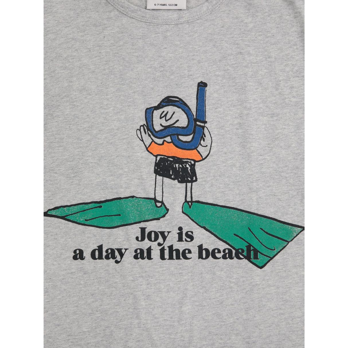 Bobo Choses Heather Grey A Day At The Strand T-Shirt