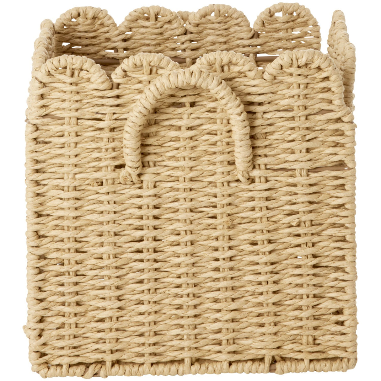 Rice Paper Rope Foldable Kurv I Nature - Small