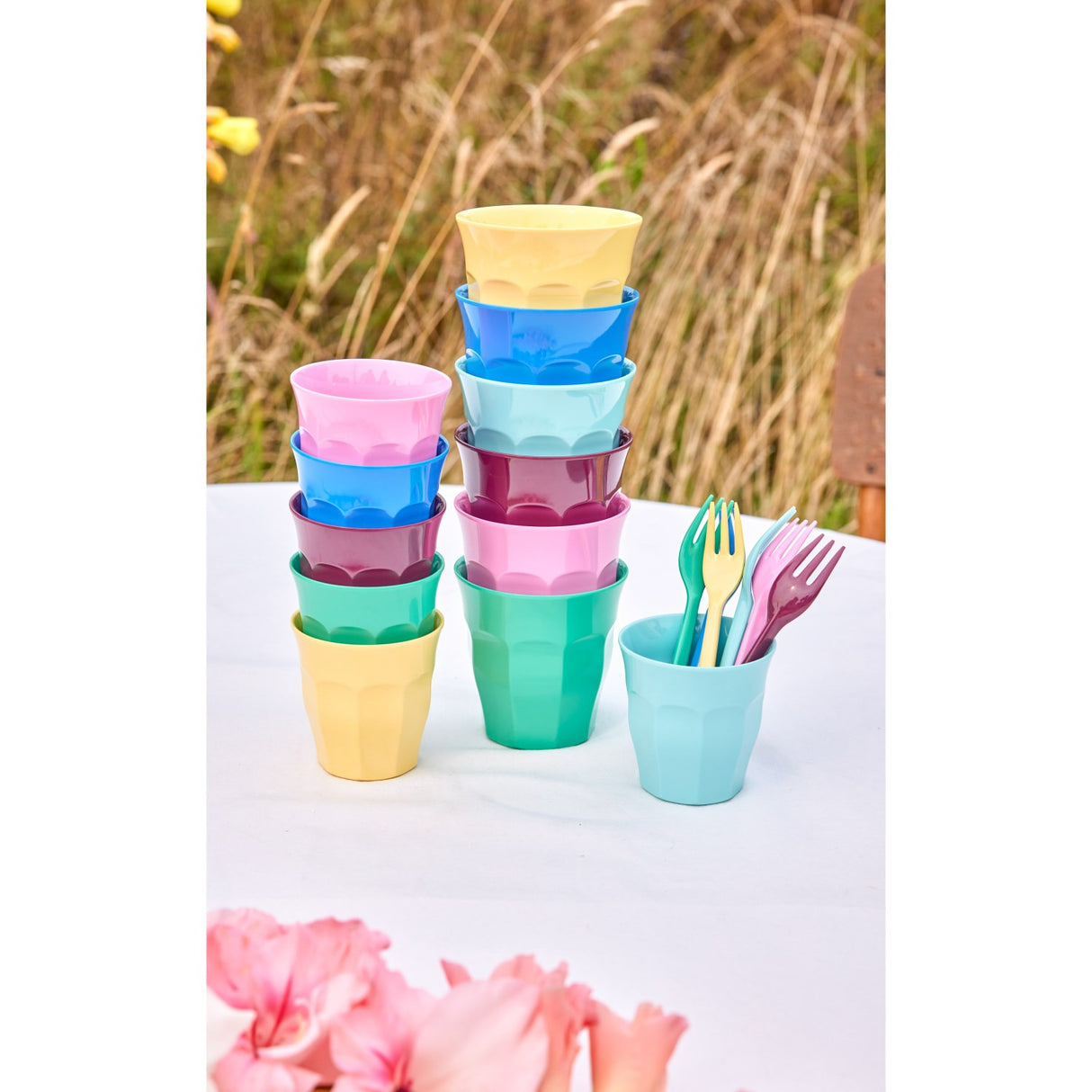 Rice Melamine Kopper I Asst. Show You Colors - Small - 6 Pak - 160 Ml
