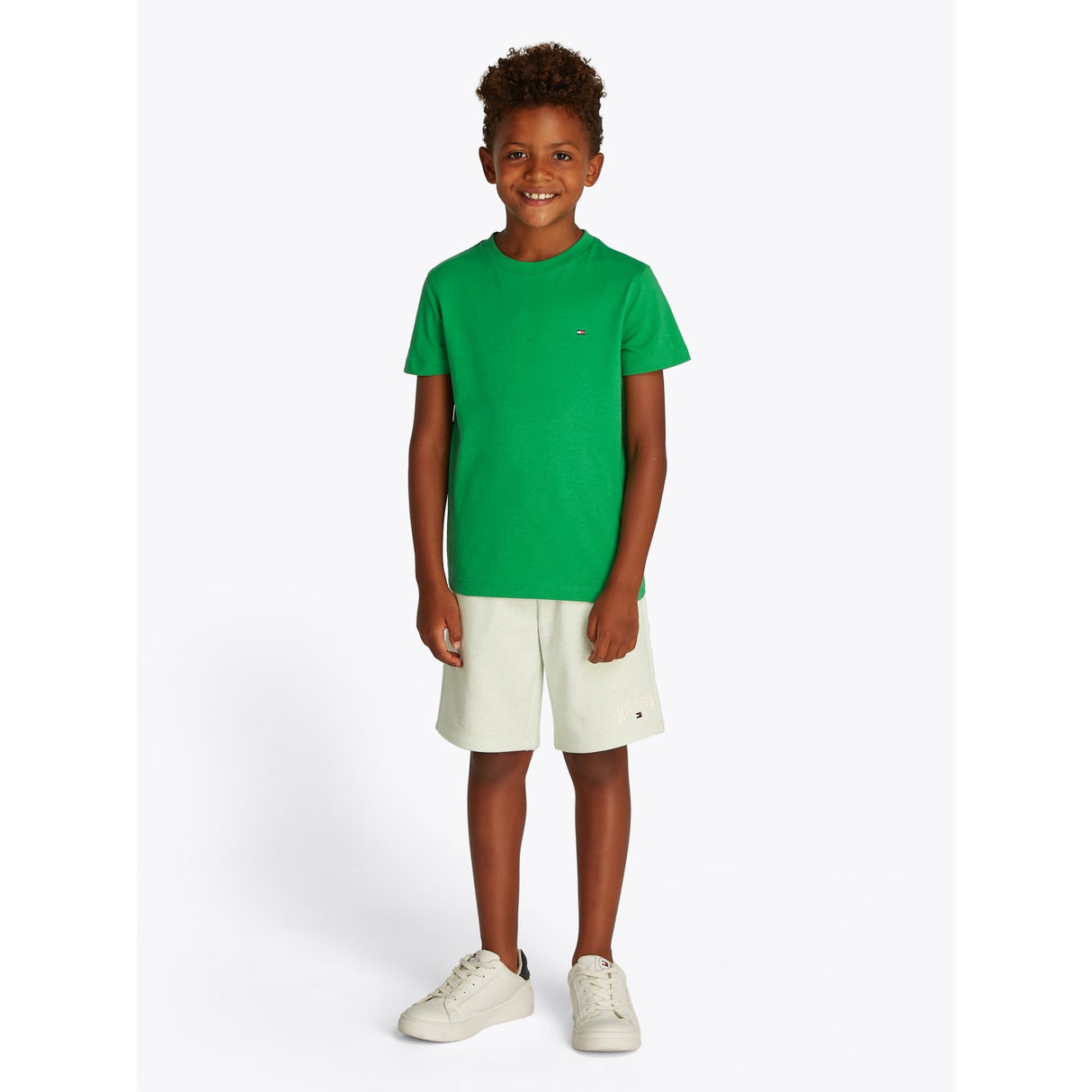 Tommy Hilfiger Radiant Green Essential Bomuld Reg T-Skjorte