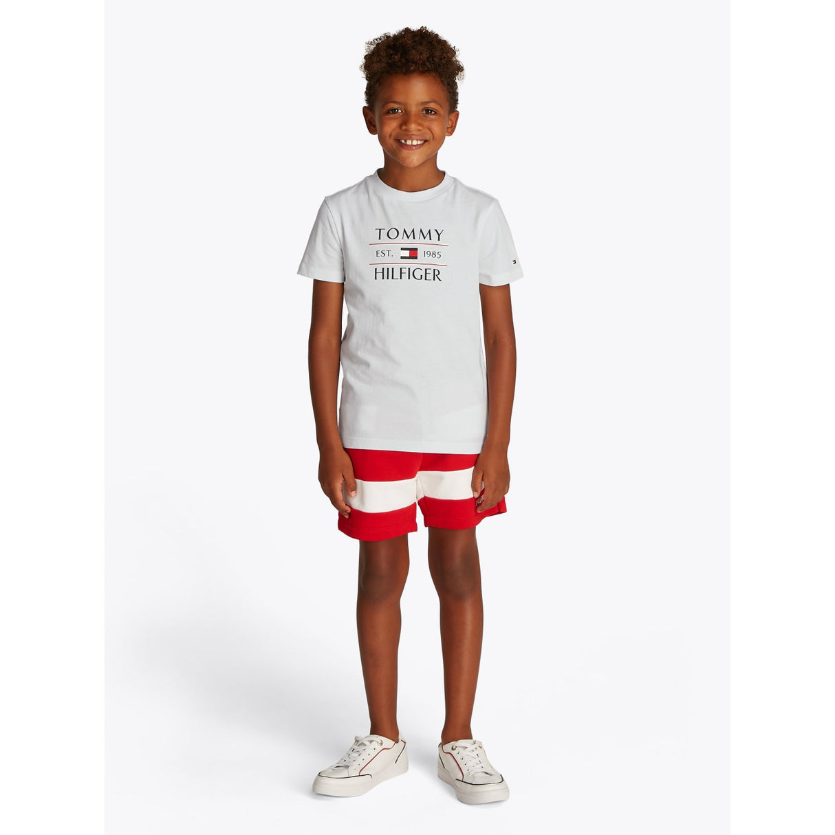 Tommy Hilfiger White Flag Reg T-Skjorte