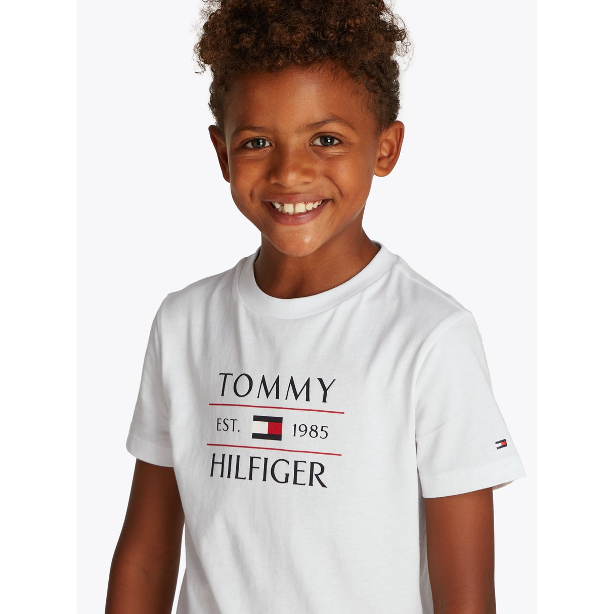 Tommy Hilfiger White Flag Reg T-Skjorte