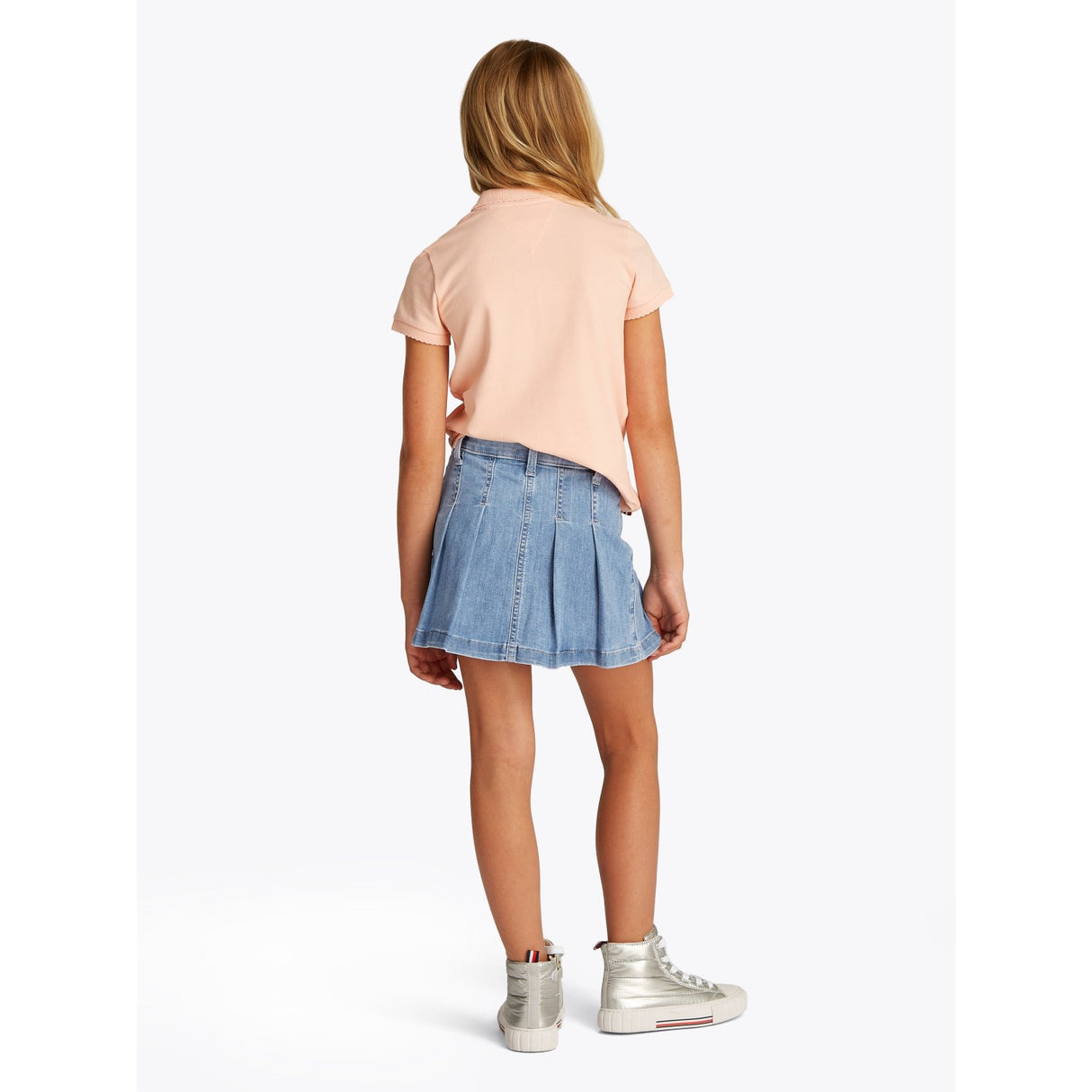 Tommy Hilfiger Drapey Denim Nederdel Pleated