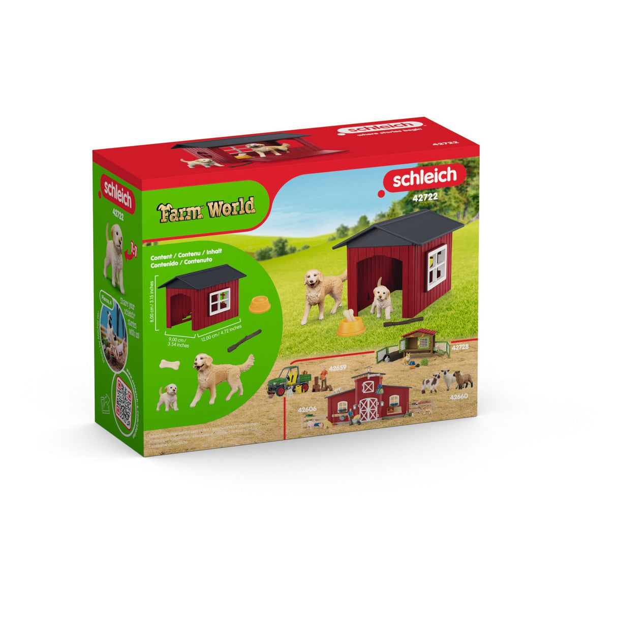 Schleich Hundehus Med 2 Golden Retrievere