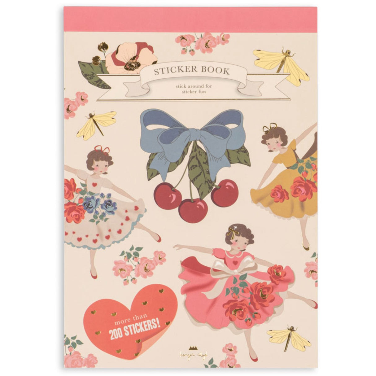 Konges Sløjd Pink Klistermærkebog