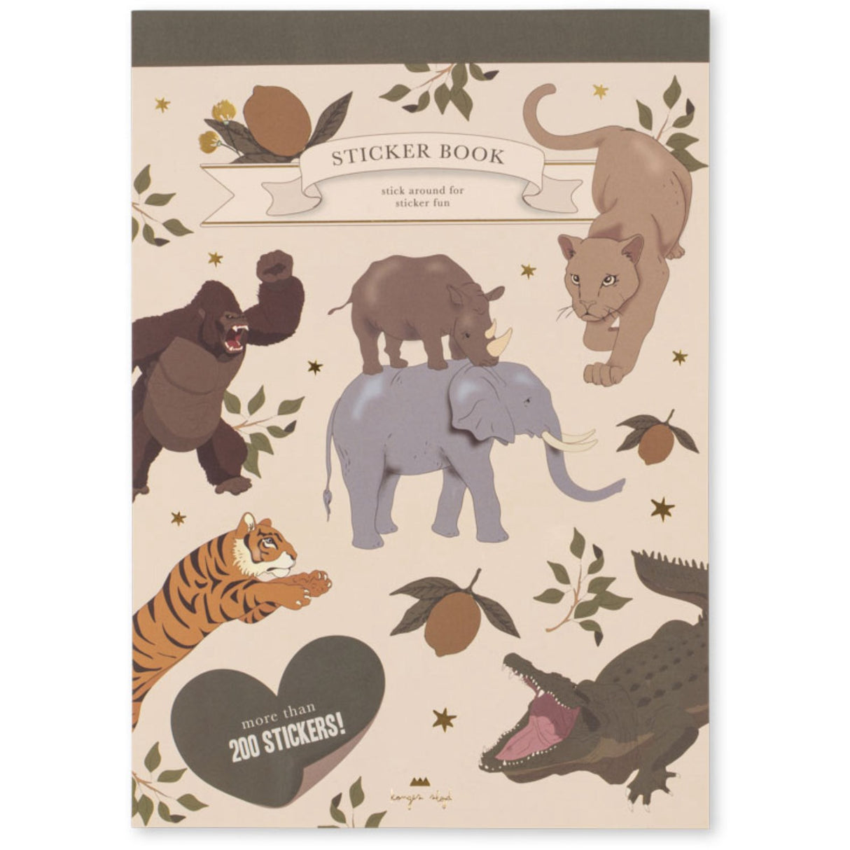 Konges Sløjd Tiger Klistermærkebog