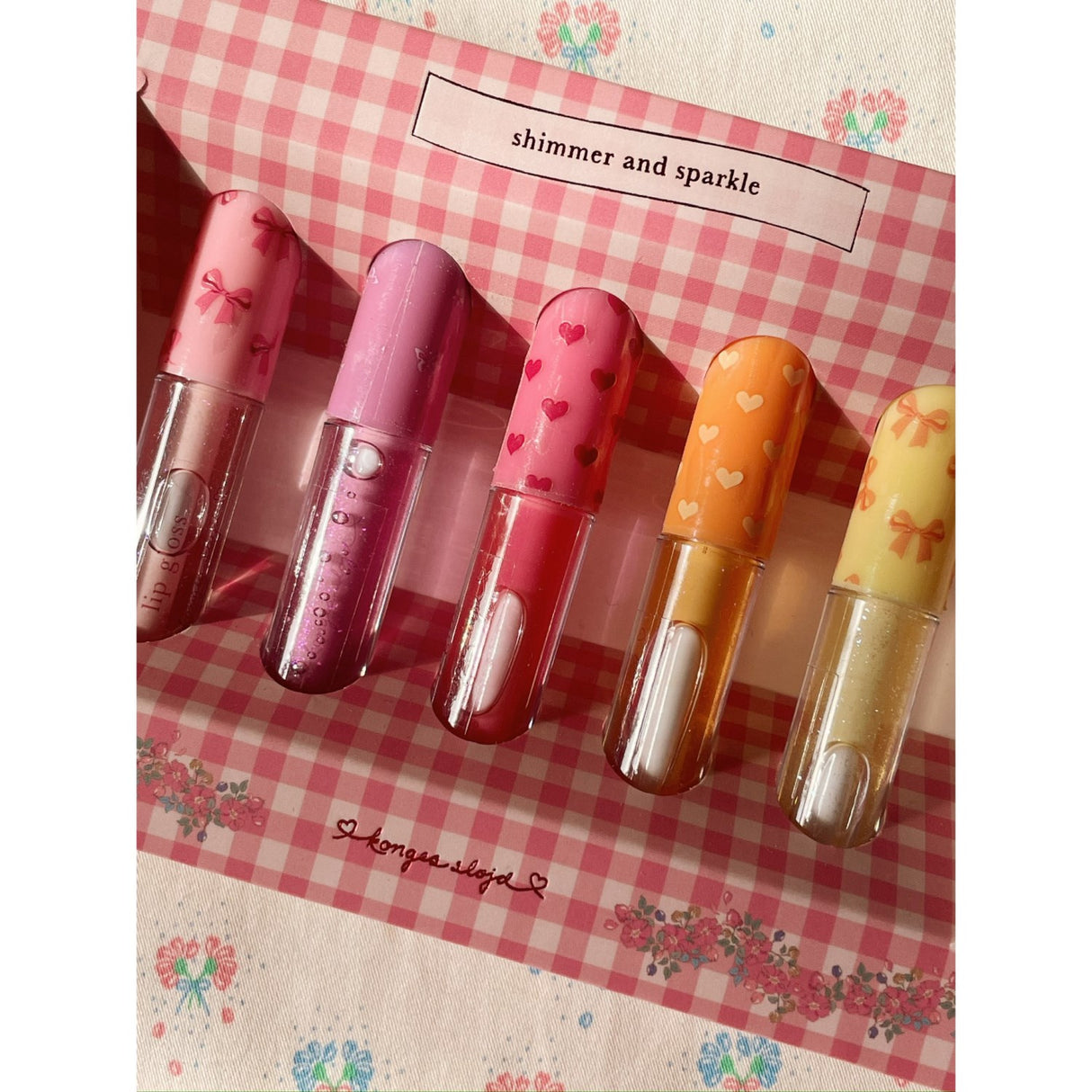 Konges Sløjd Multi Glitter Lip Gloss 5 stk.