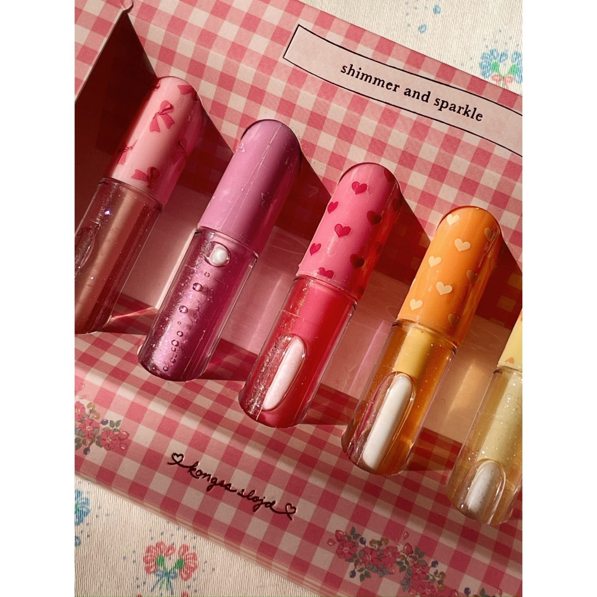 Konges Sløjd Multi Glitter Lip Gloss 5 stk.