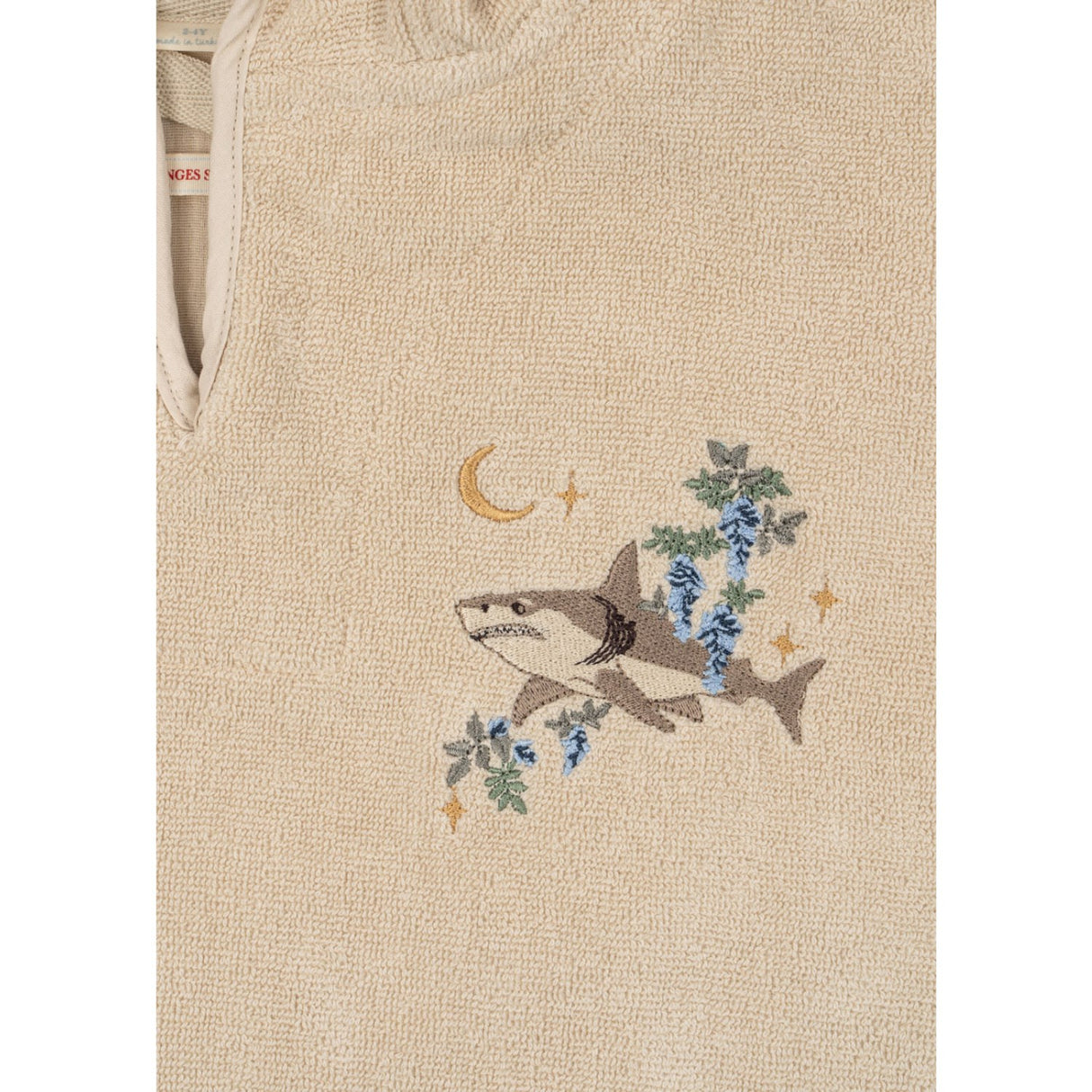 Konges Sløjd Summer Sand Terry Poncho Embroidery GOTS