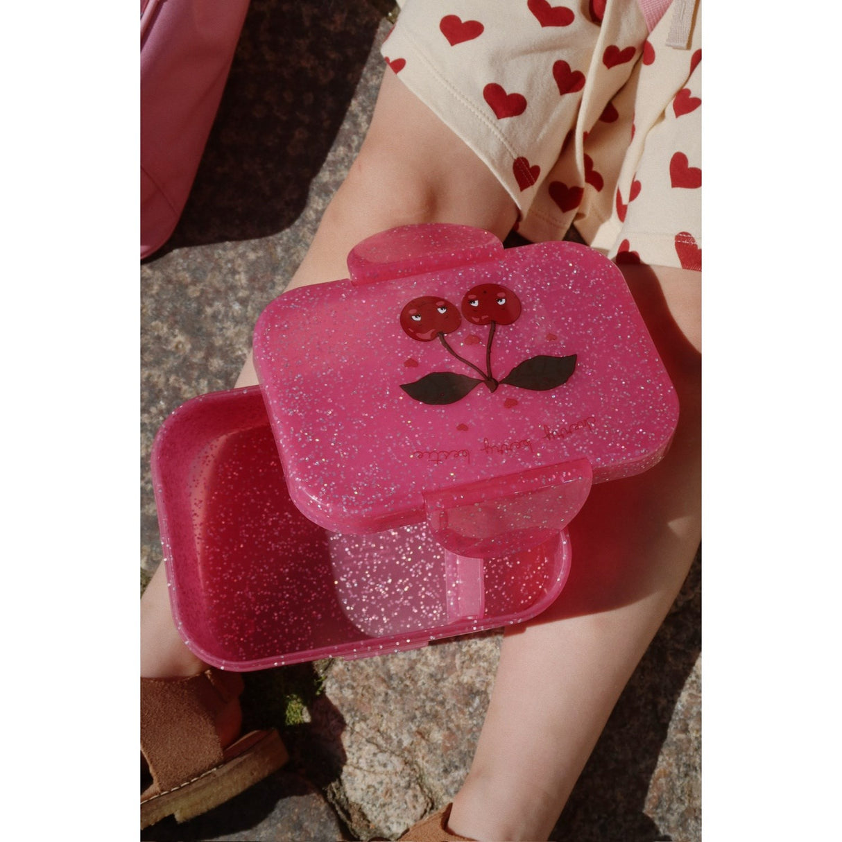 Konges Sløjd Cherry Glitter Madkasse