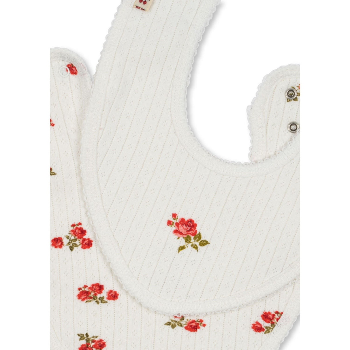 Konges Sløjd Rose Red/Snow White Minnie 2 Pak Hagesmæk