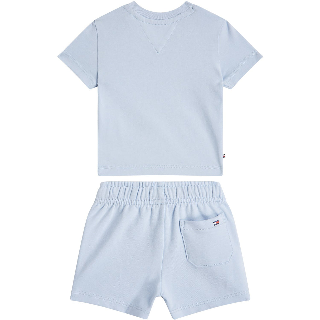 Tommy Hilfiger Breezy Blue Monotype Tee Og Kort Sæt