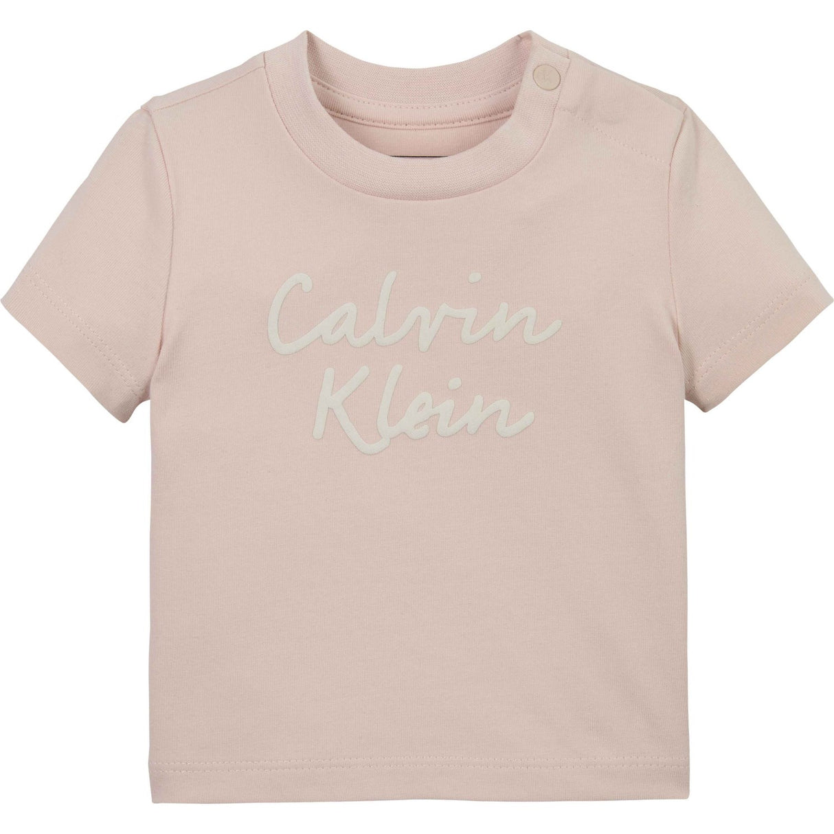 Calvin Klein Silver Peony Colour Logo Ss T-Skjorte