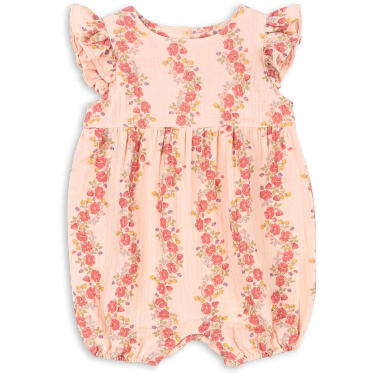 Konges Sløjd Floria Pink Coco Flæse Romper GOTS