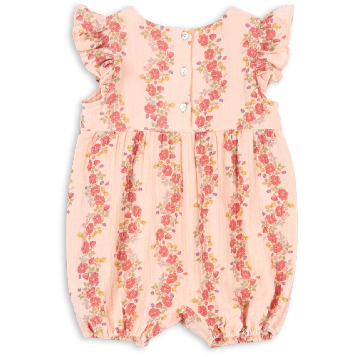Konges Sløjd Floria Pink Coco Flæse Romper GOTS