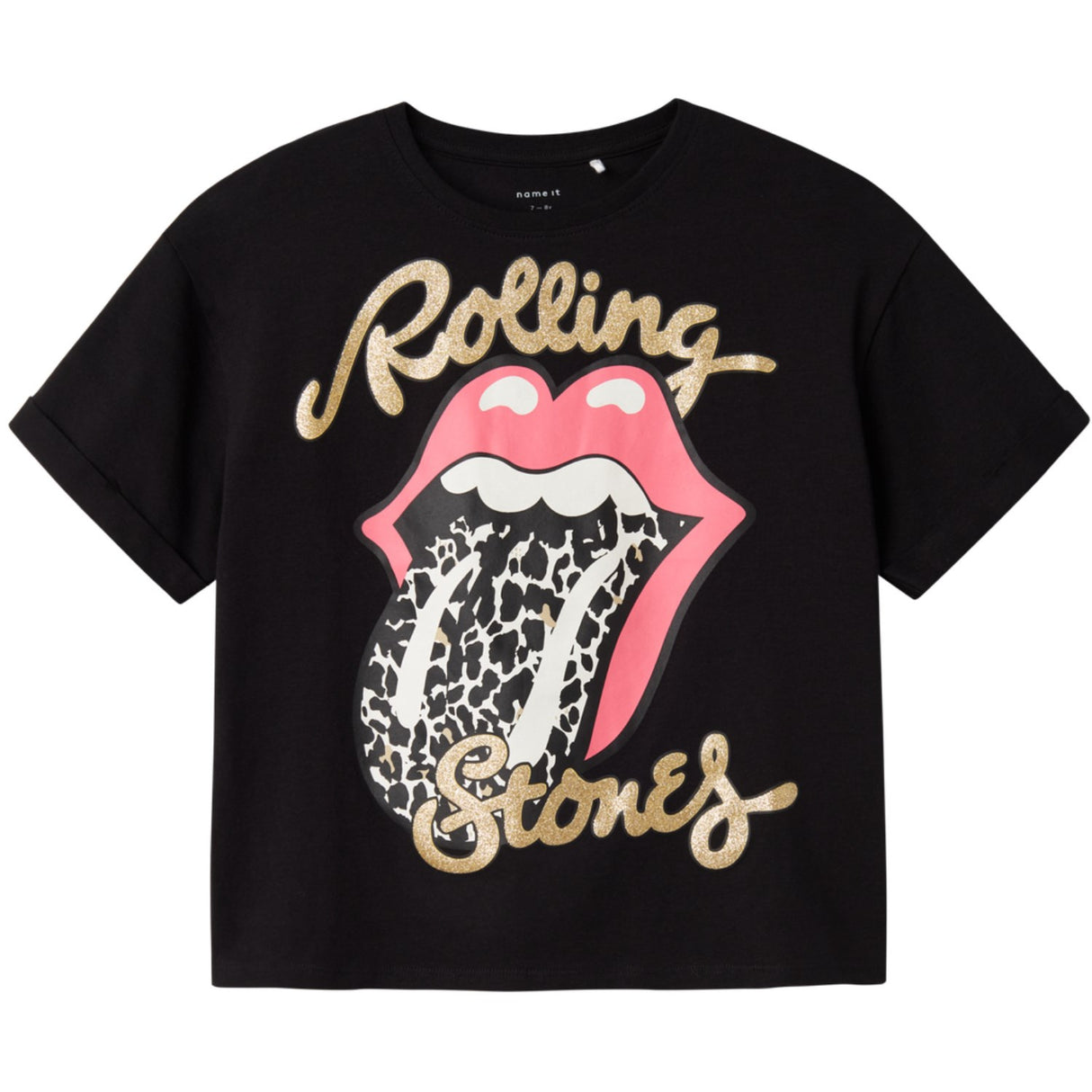 Name It Black Farda Rolling Stones Regular T-Shirt