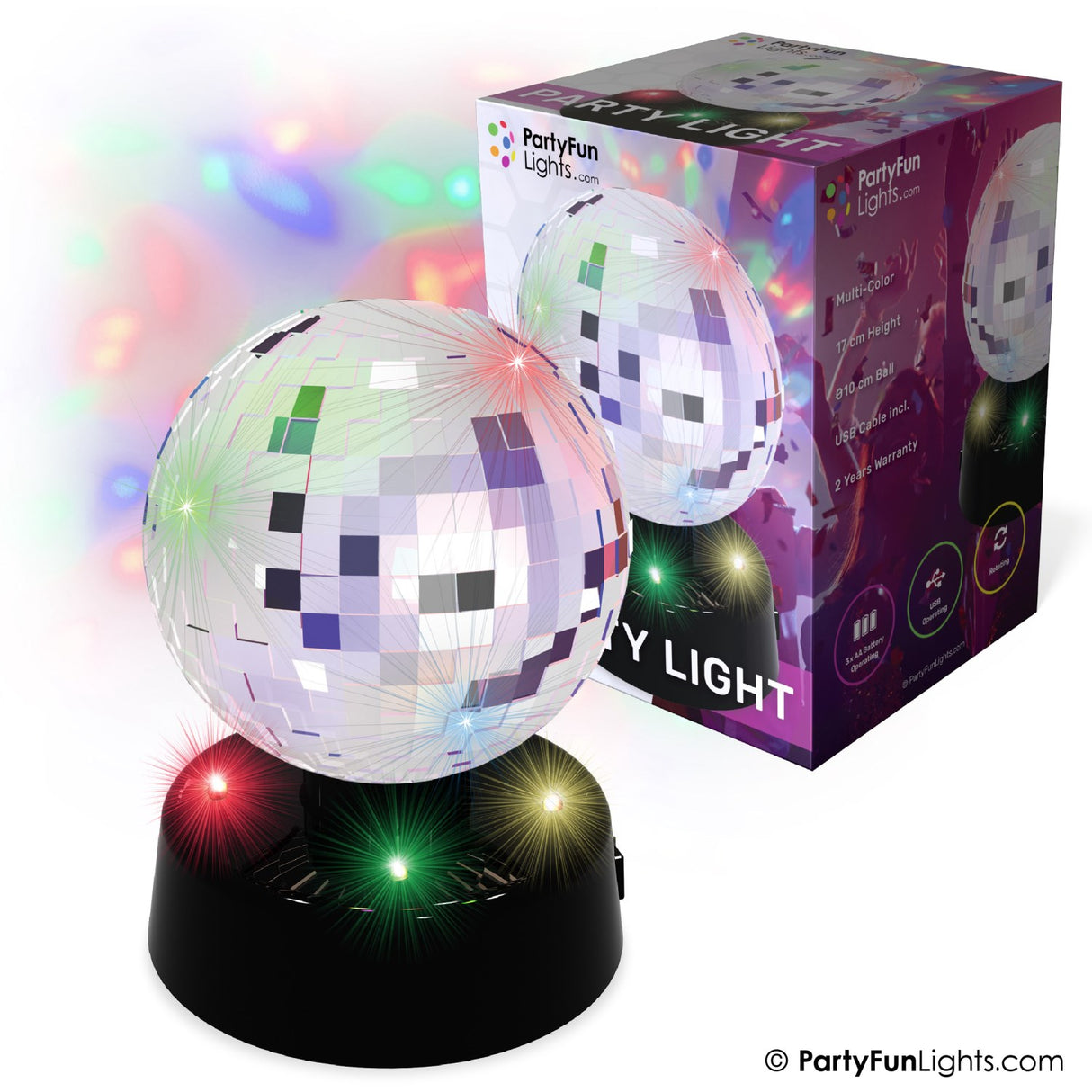 Party Funlight Spejlkugle Lampe Ø: 10cm