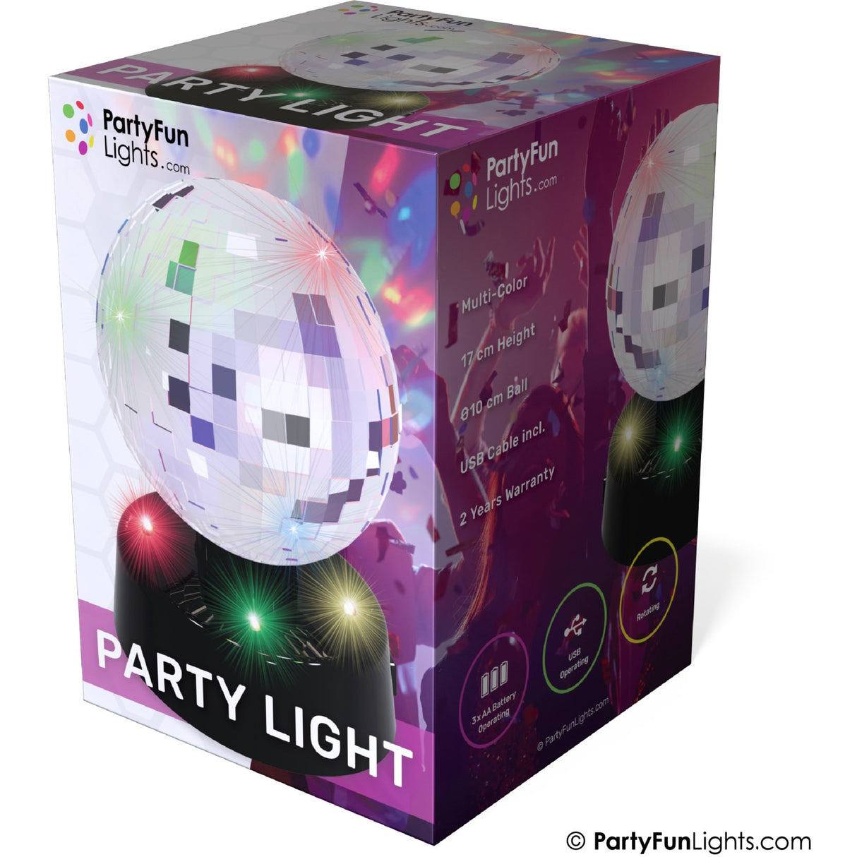 Party Funlight Spejlkugle Lampe Ø: 10cm