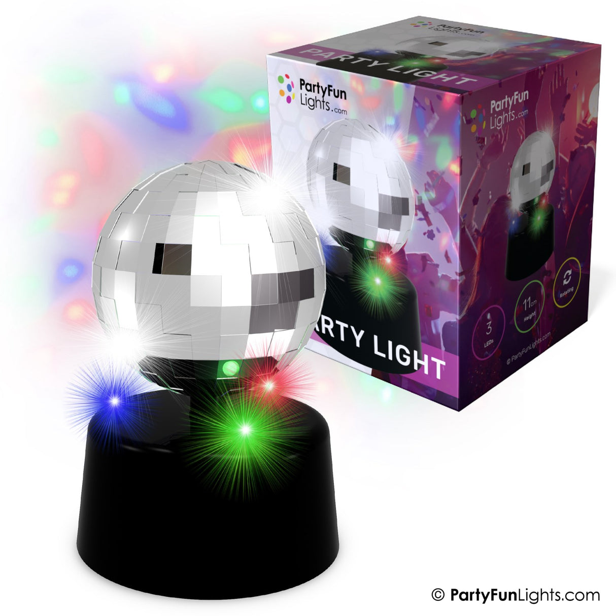 Party Funlight Mini Spejlkugle Lampe Ø: 9,2 Cm