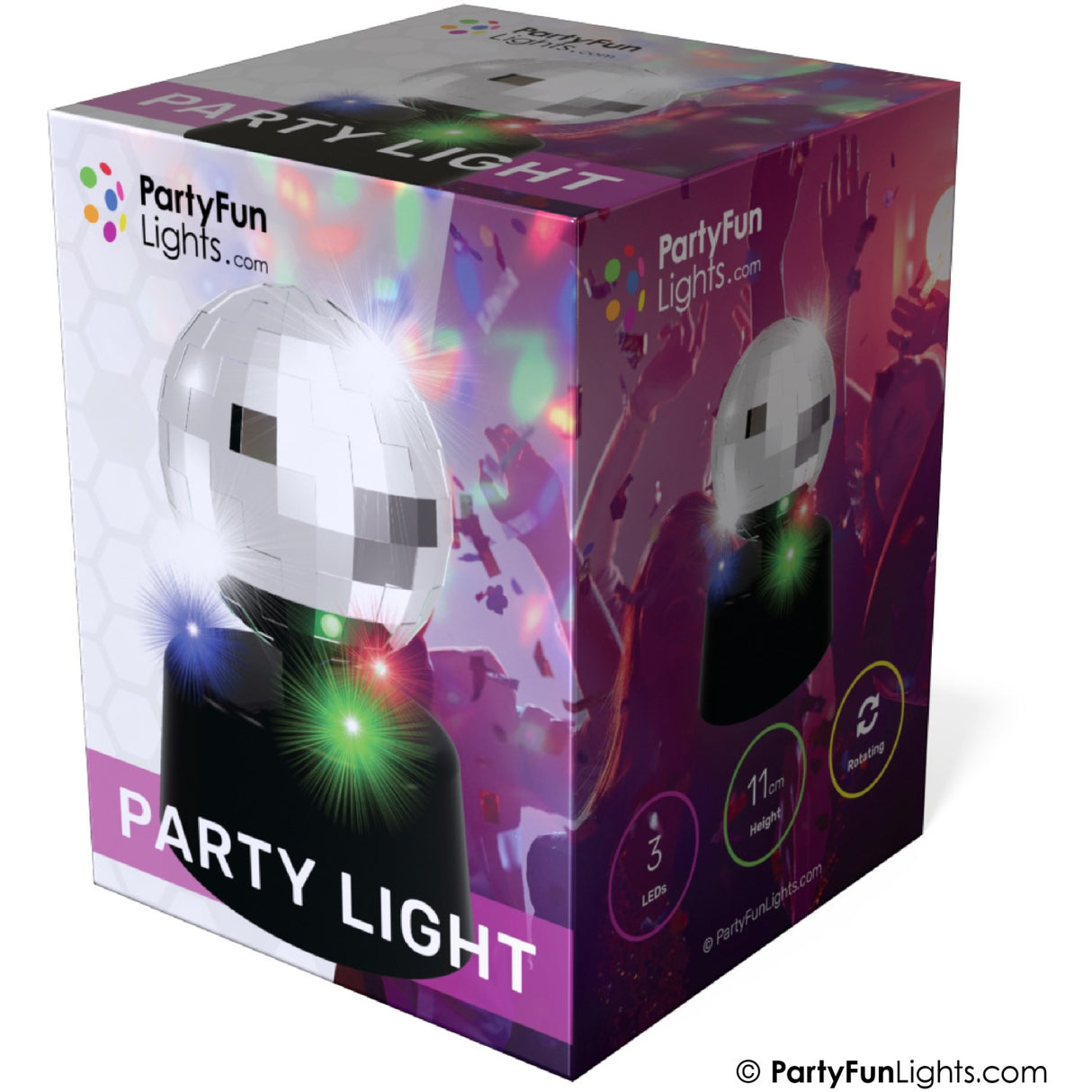 Party Funlight Mini Spejlkugle Lampe Ø: 9,2 Cm