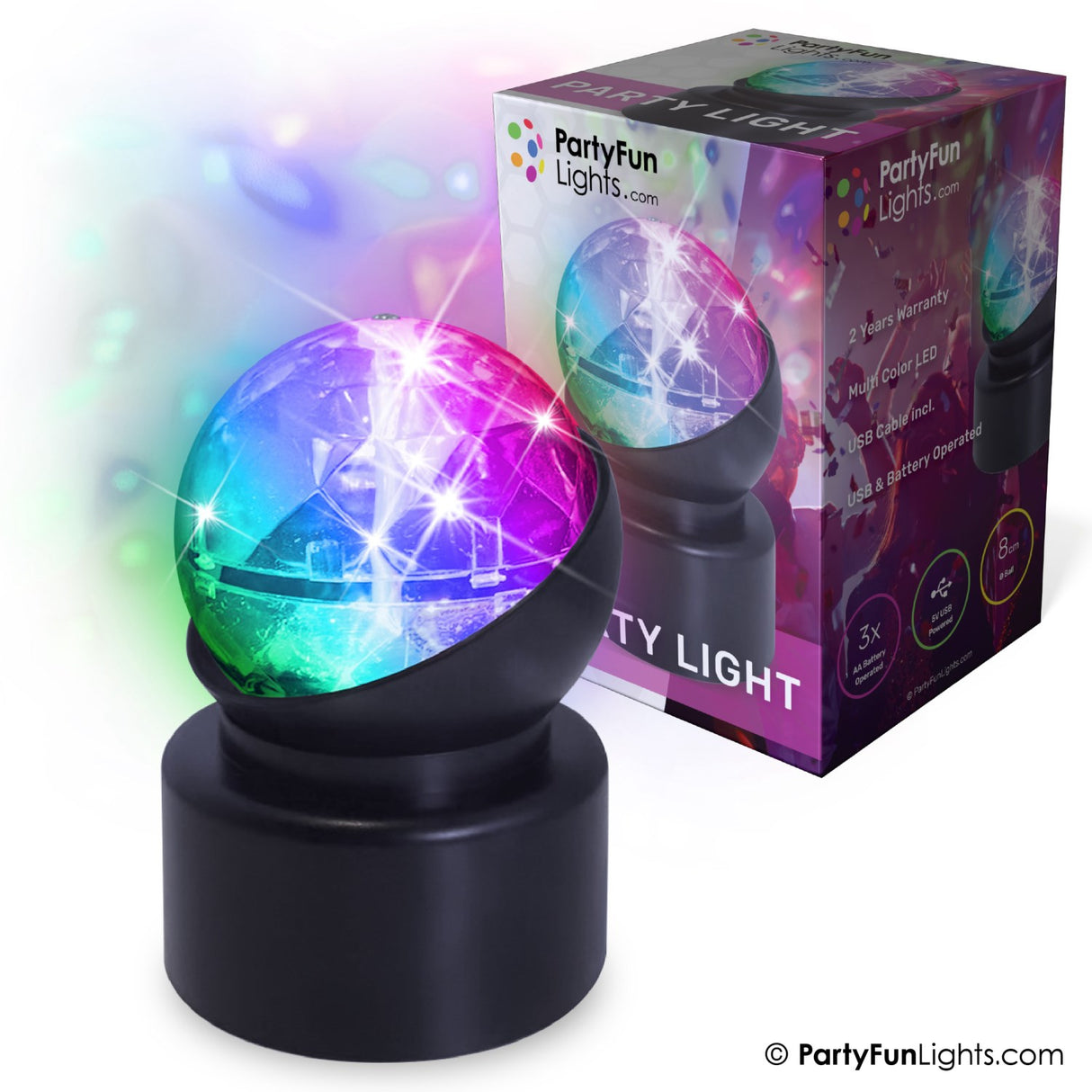 Party Funlight Mini Party Lampe Ø: 8cm