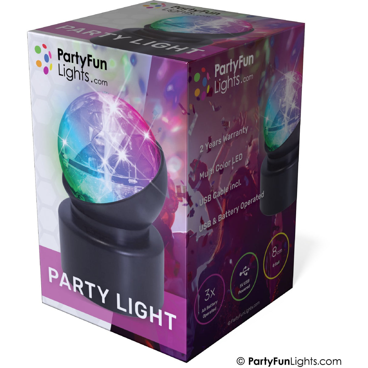 Party Funlight Mini Party Lampe Ø: 8cm