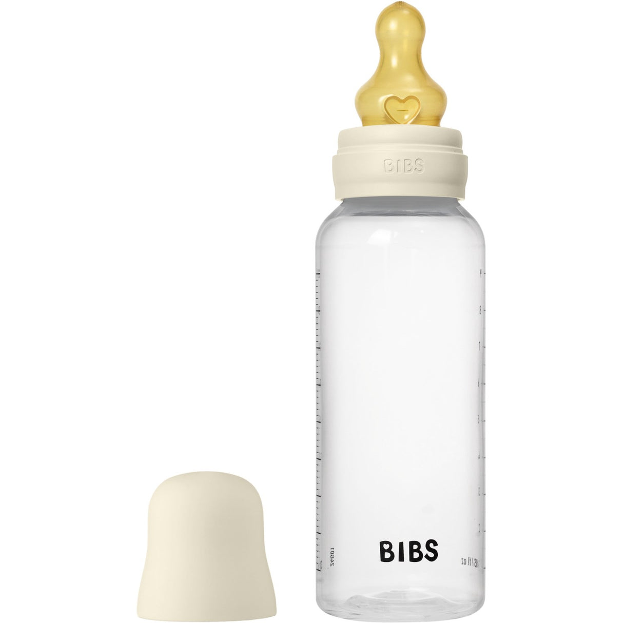 Bibs Ivory Baby Flaske Round Latex 1 Pack 270 ml Medium Flow