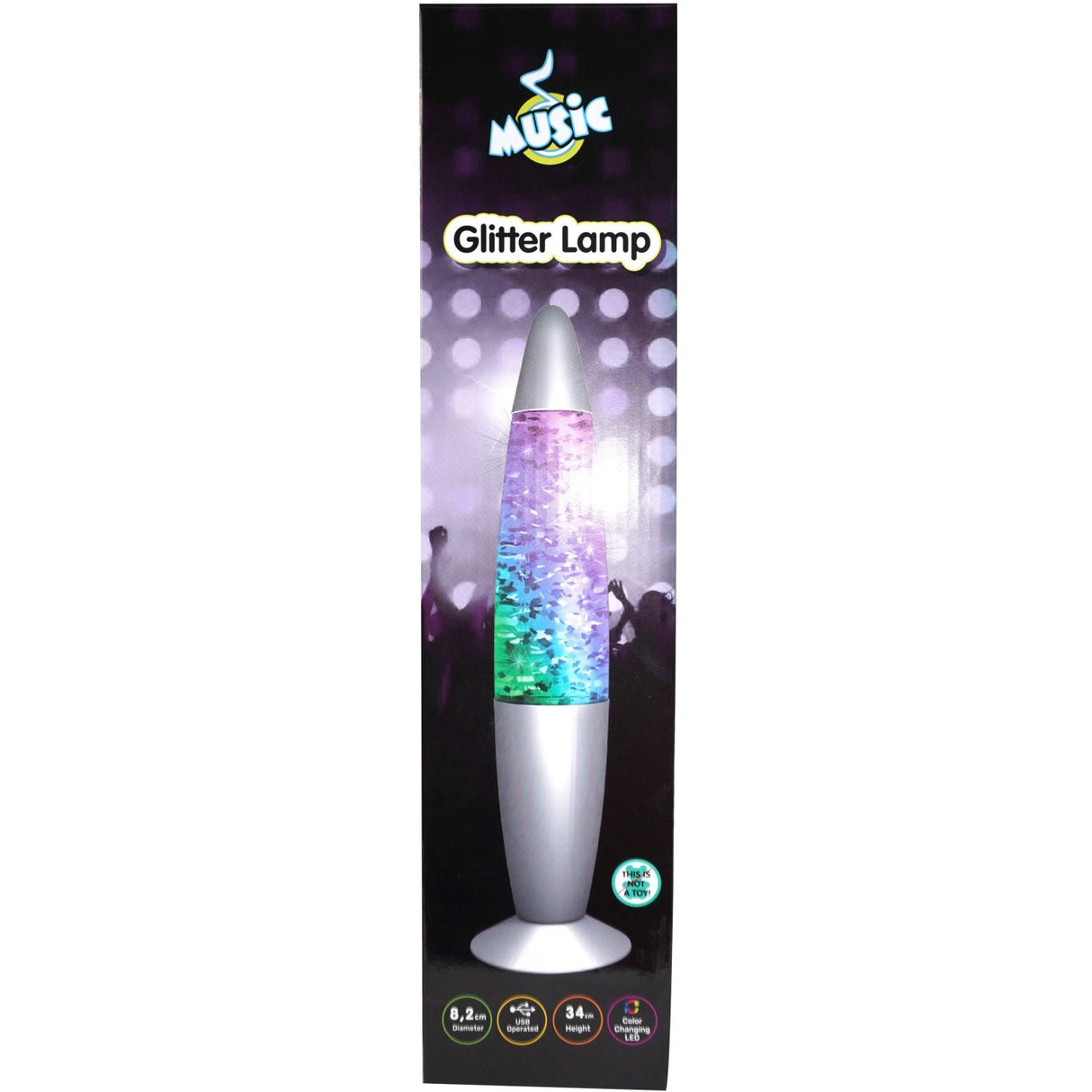 Music Glitter Lampe